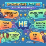 synonyms for he