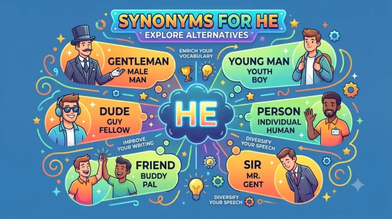 synonyms for he