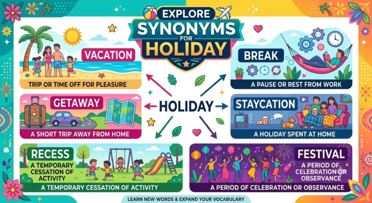 synonyms for holiday