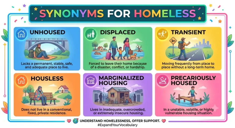 synonyms for homeless