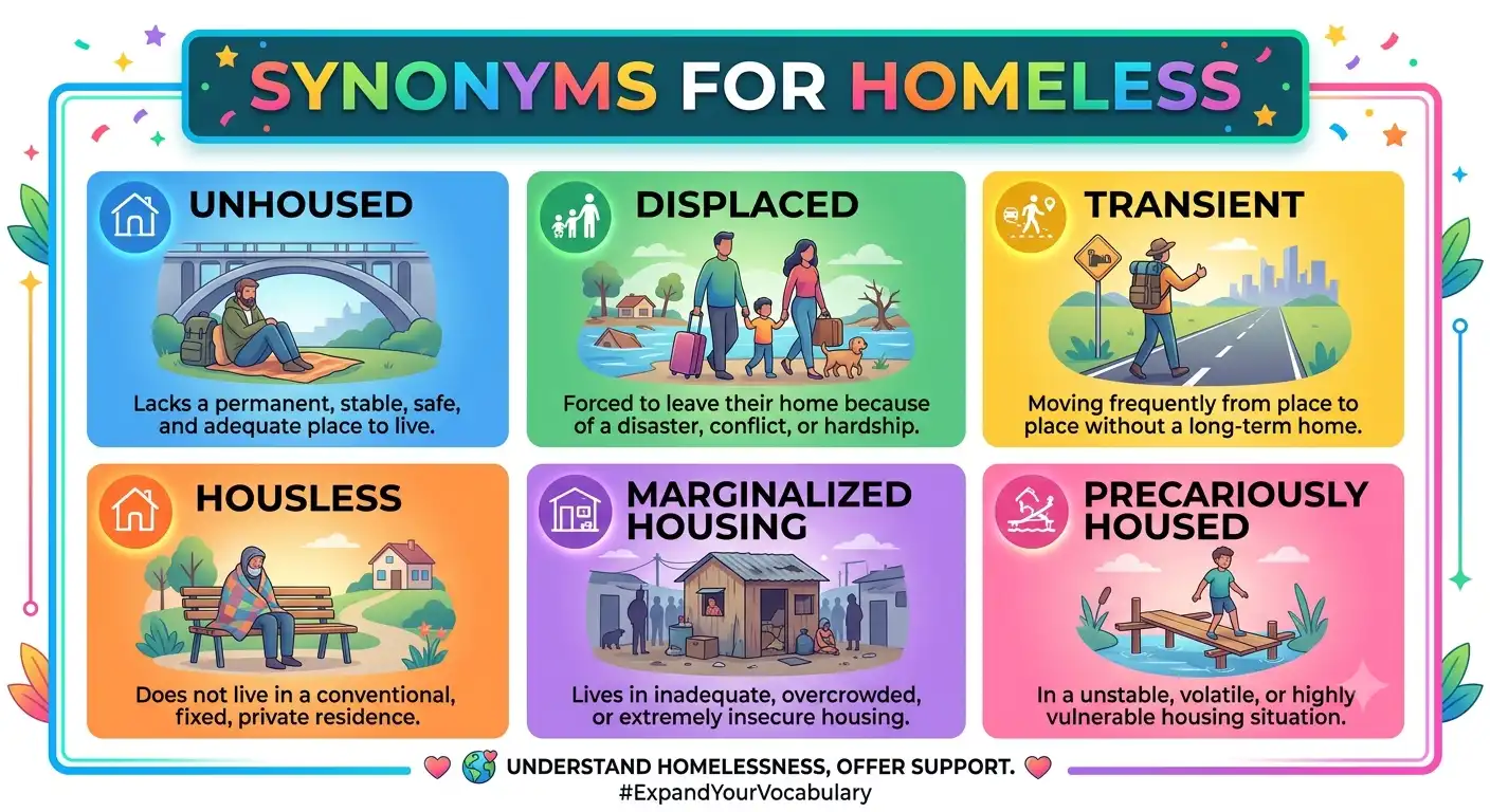 synonyms for homeless