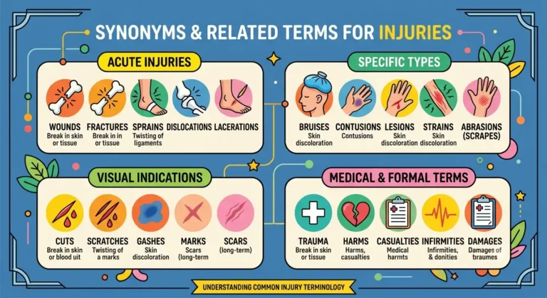 synonyms for injuries