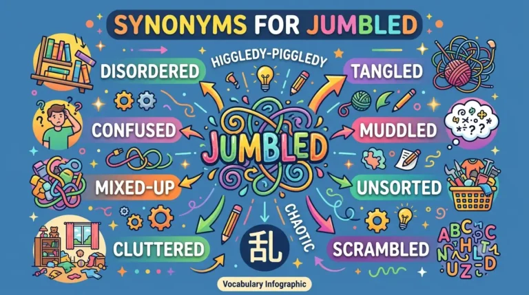 synonyms for jumbled