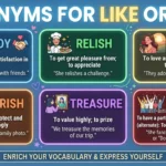 synonyms for like or love