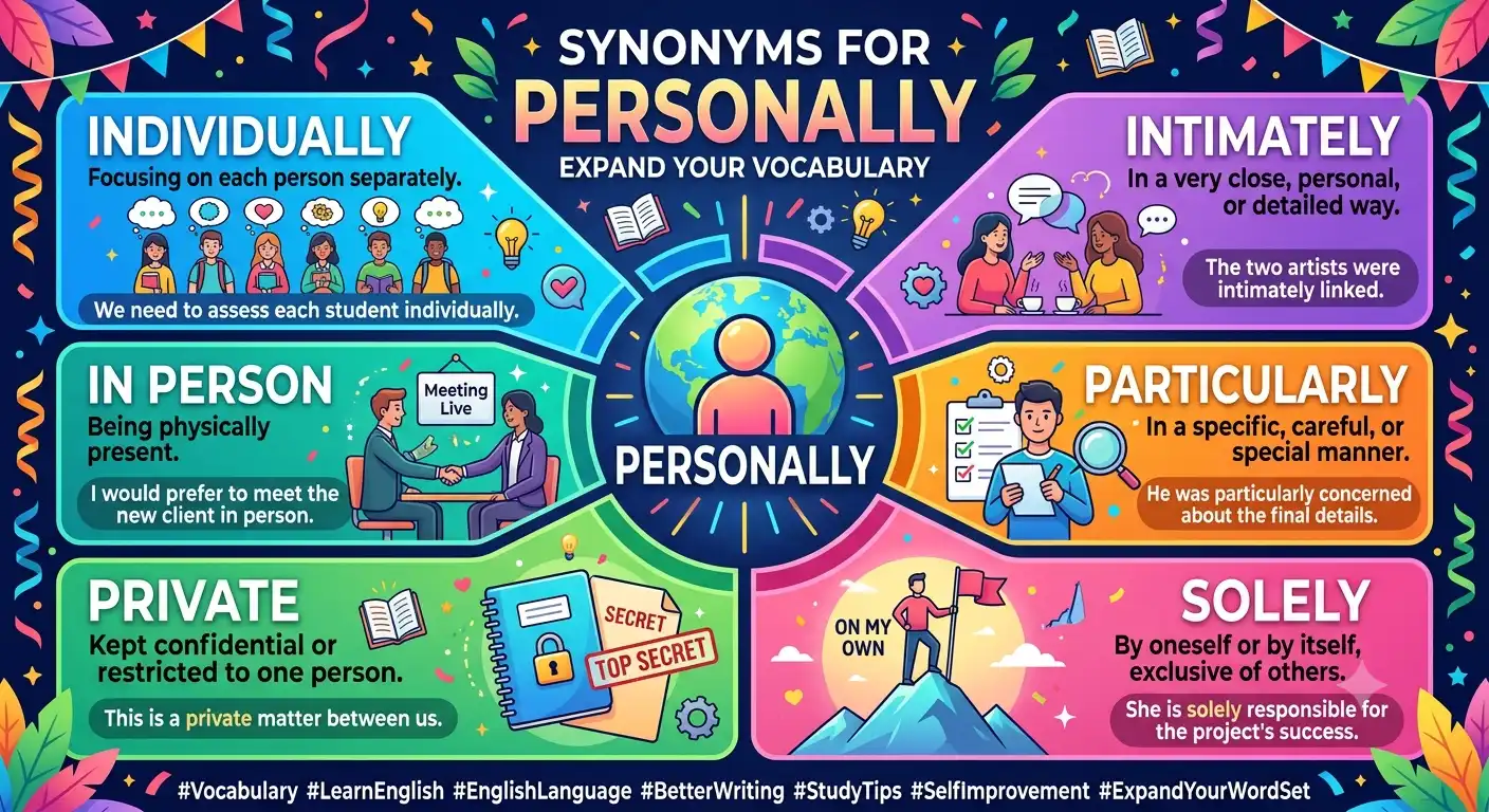 synonyms for personally
