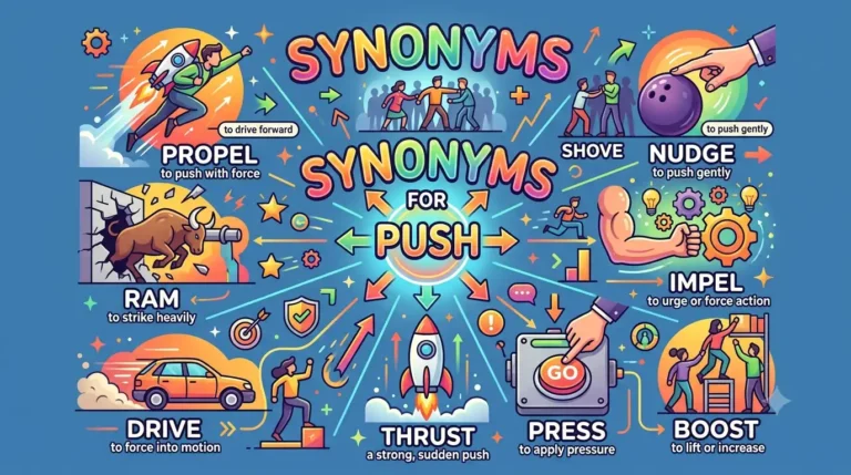synonyms for push