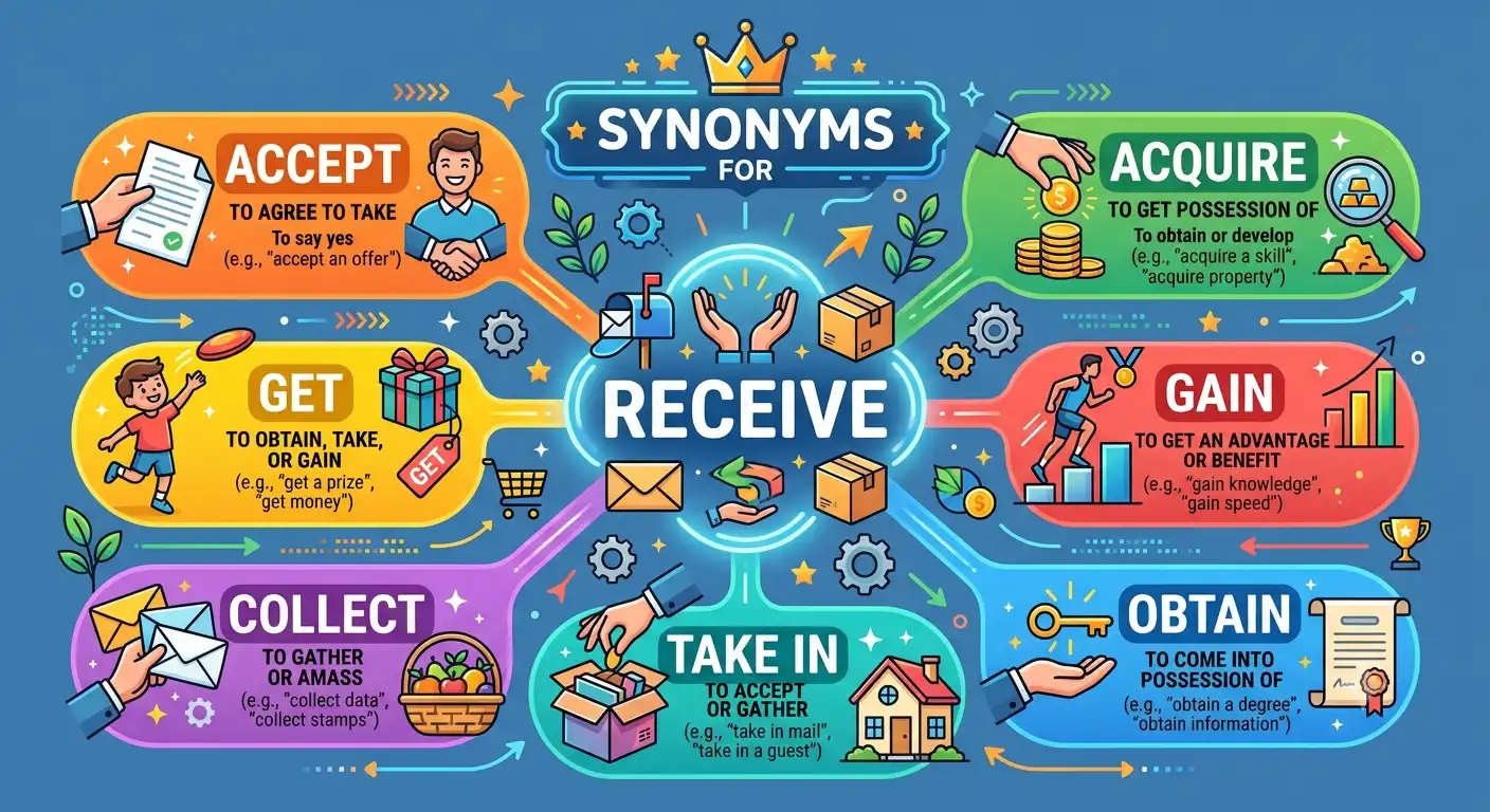 synonyms for receive