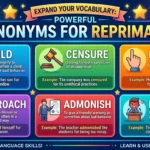 synonyms for reprimand