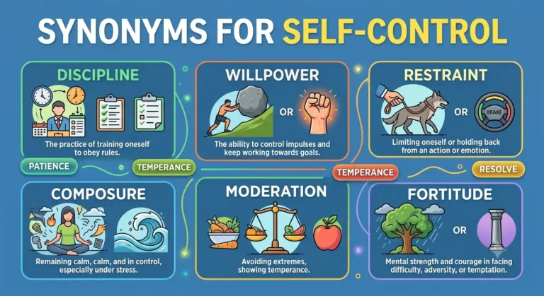 synonyms for self control
