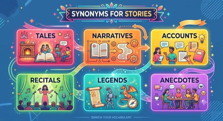 synonyms for stories