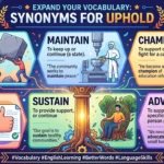 synonyms for uphold