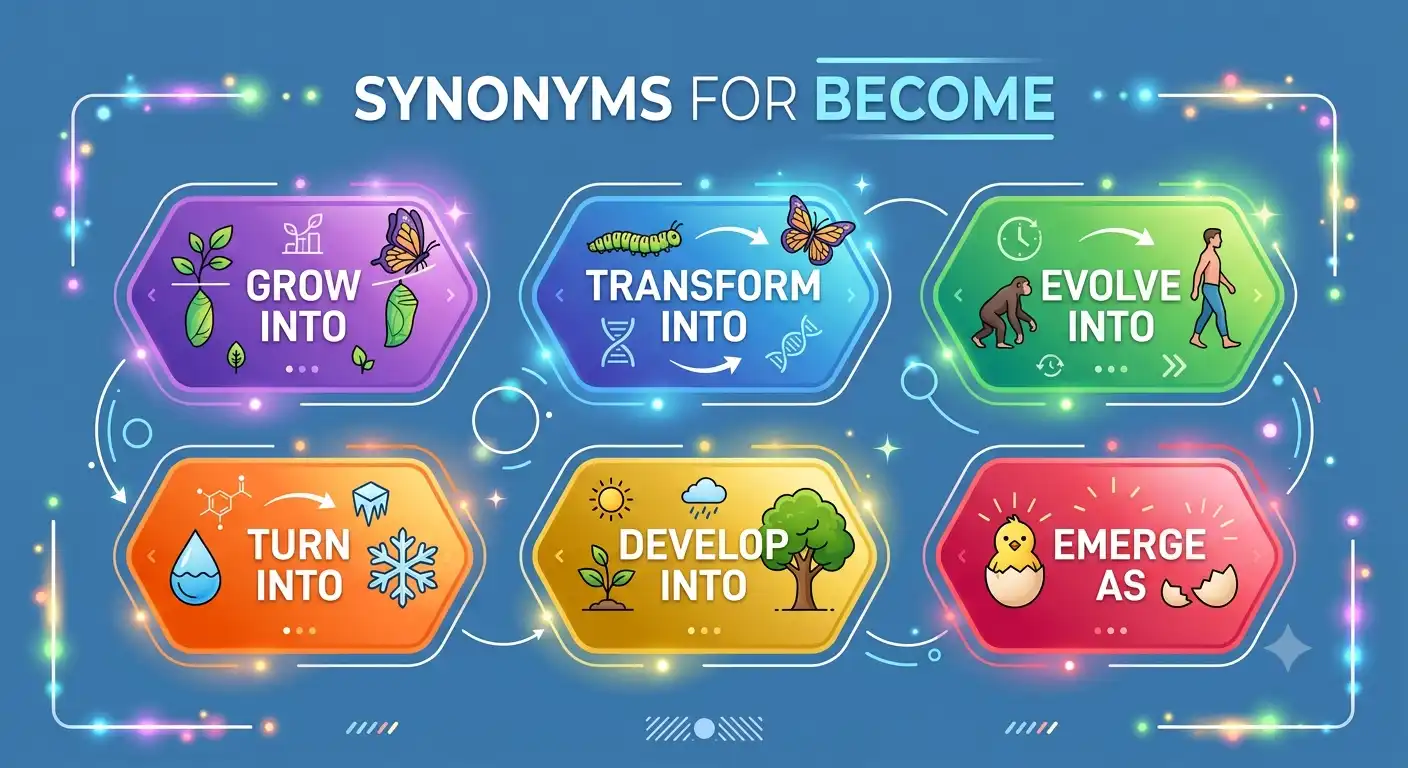 synonyms for become