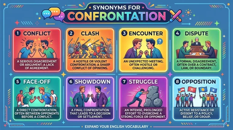 synonyms for confrontation