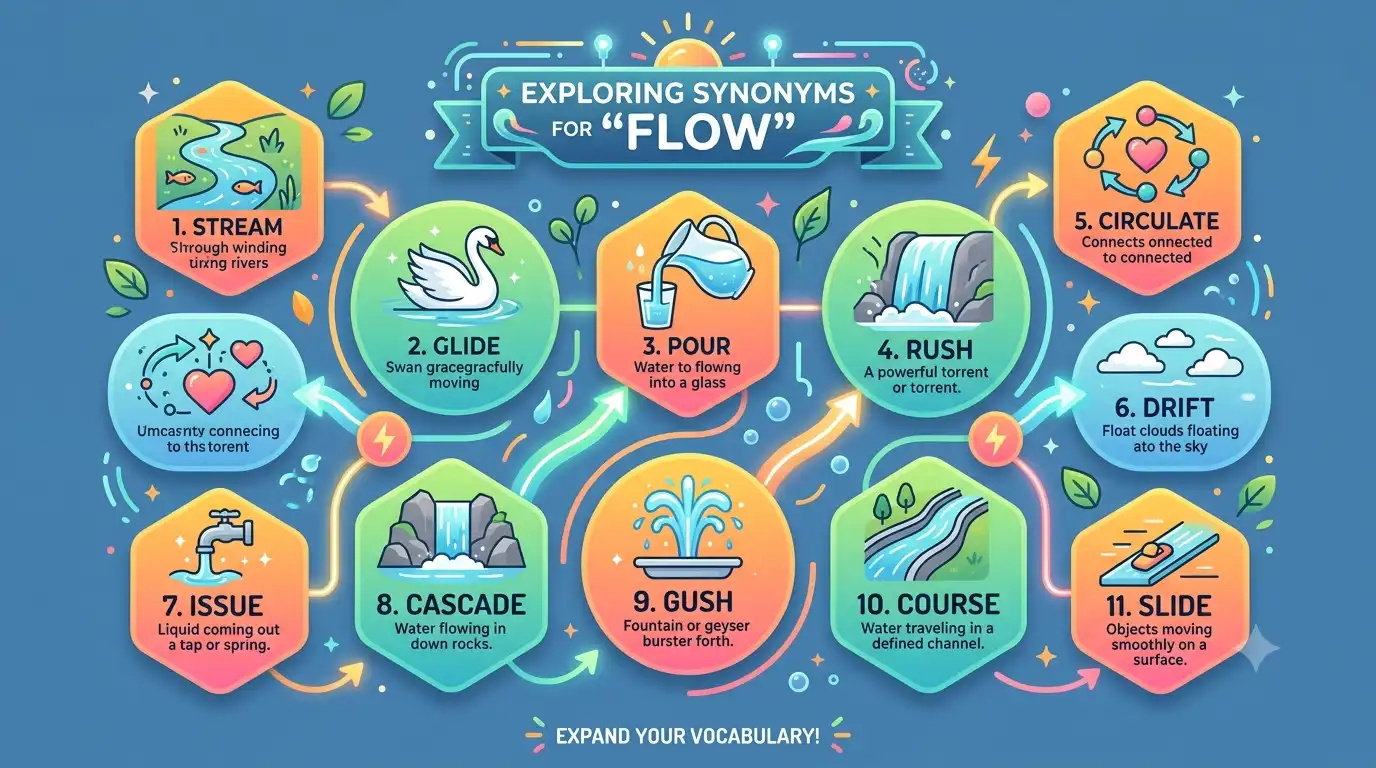 synonyms for flow