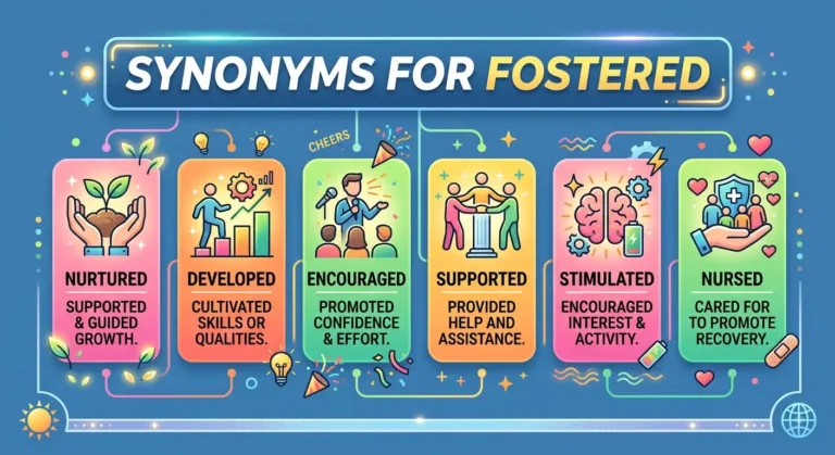 synonyms for fostered