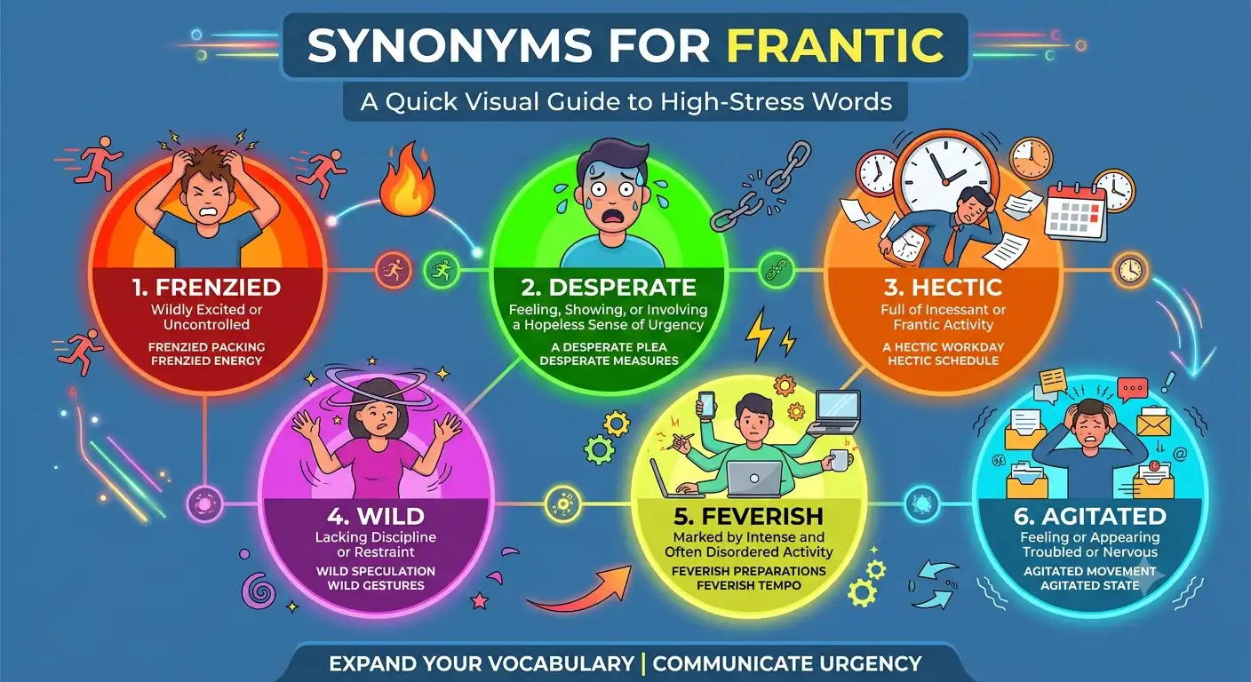 synonyms for frantic