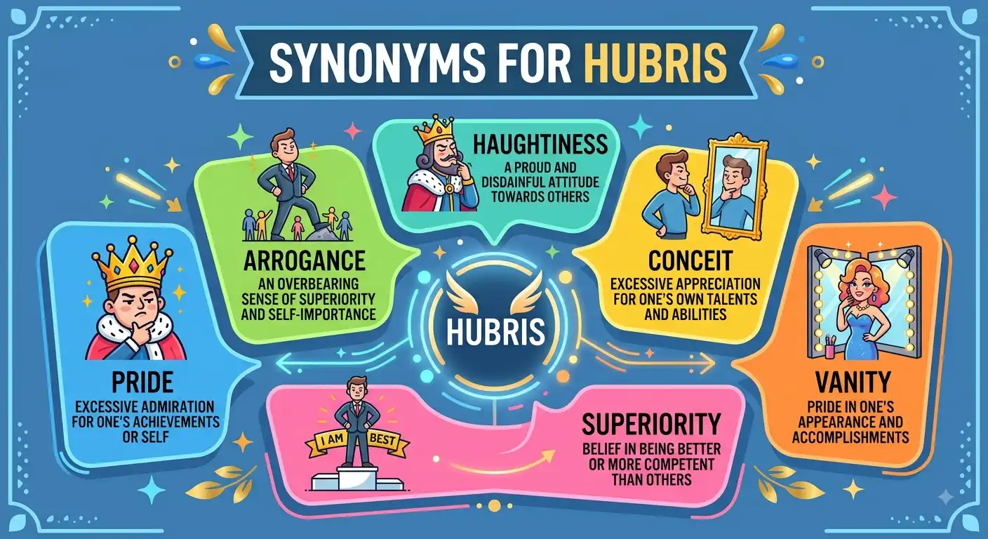synonyms for hubris