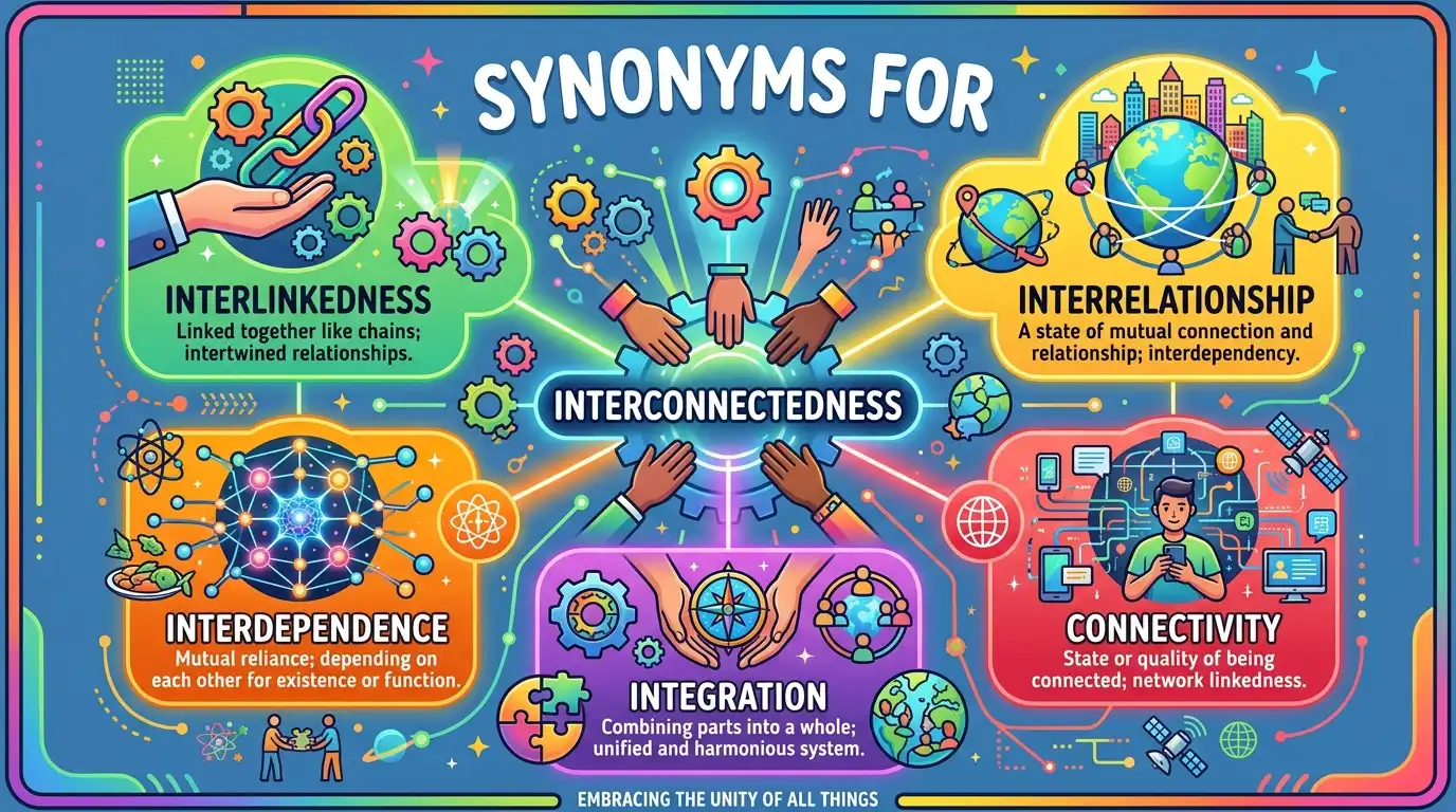synonyms for interconnectedness