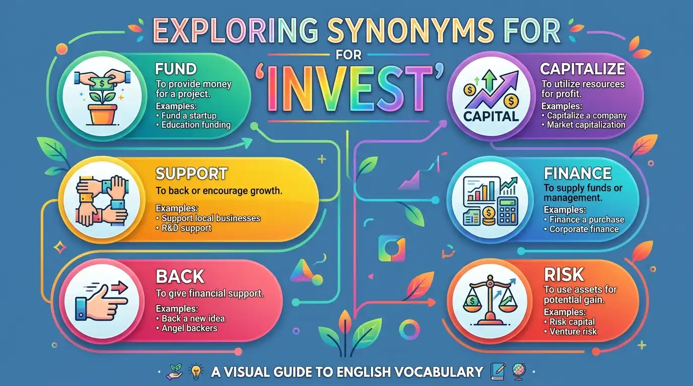 synonyms for invest