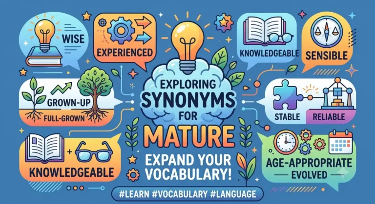 synonyms for mature