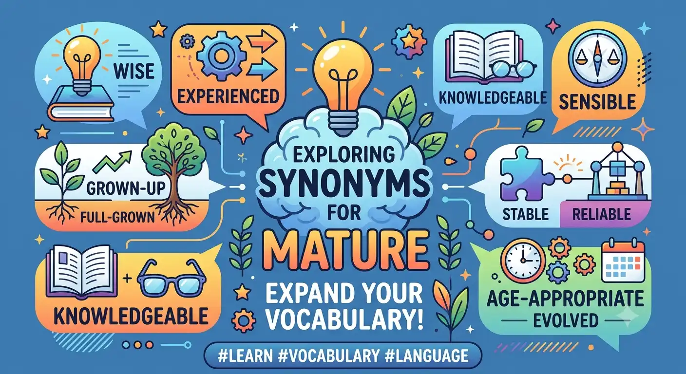 synonyms for mature