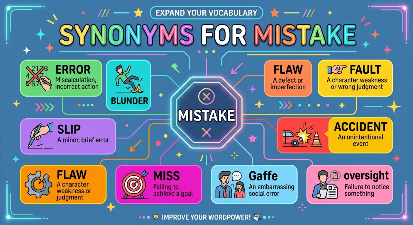 synonyms for mistake