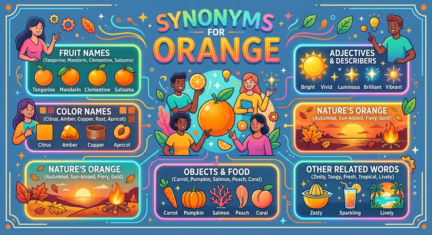 synonyms for orange