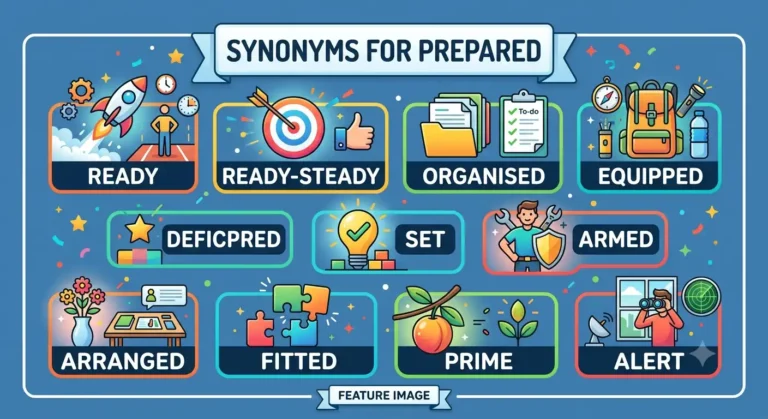 synonyms for prepared