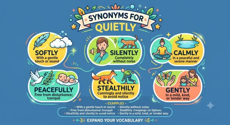 synonyms for quietly