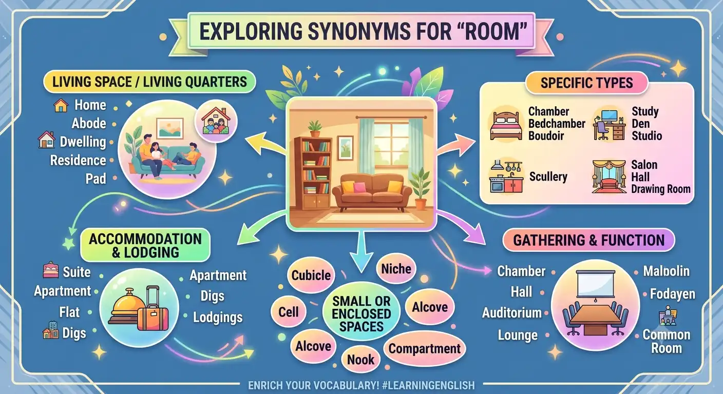 synonyms for room