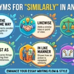 synonyms for similarly in an essay