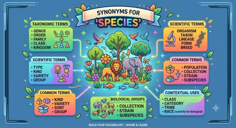 synonyms for species