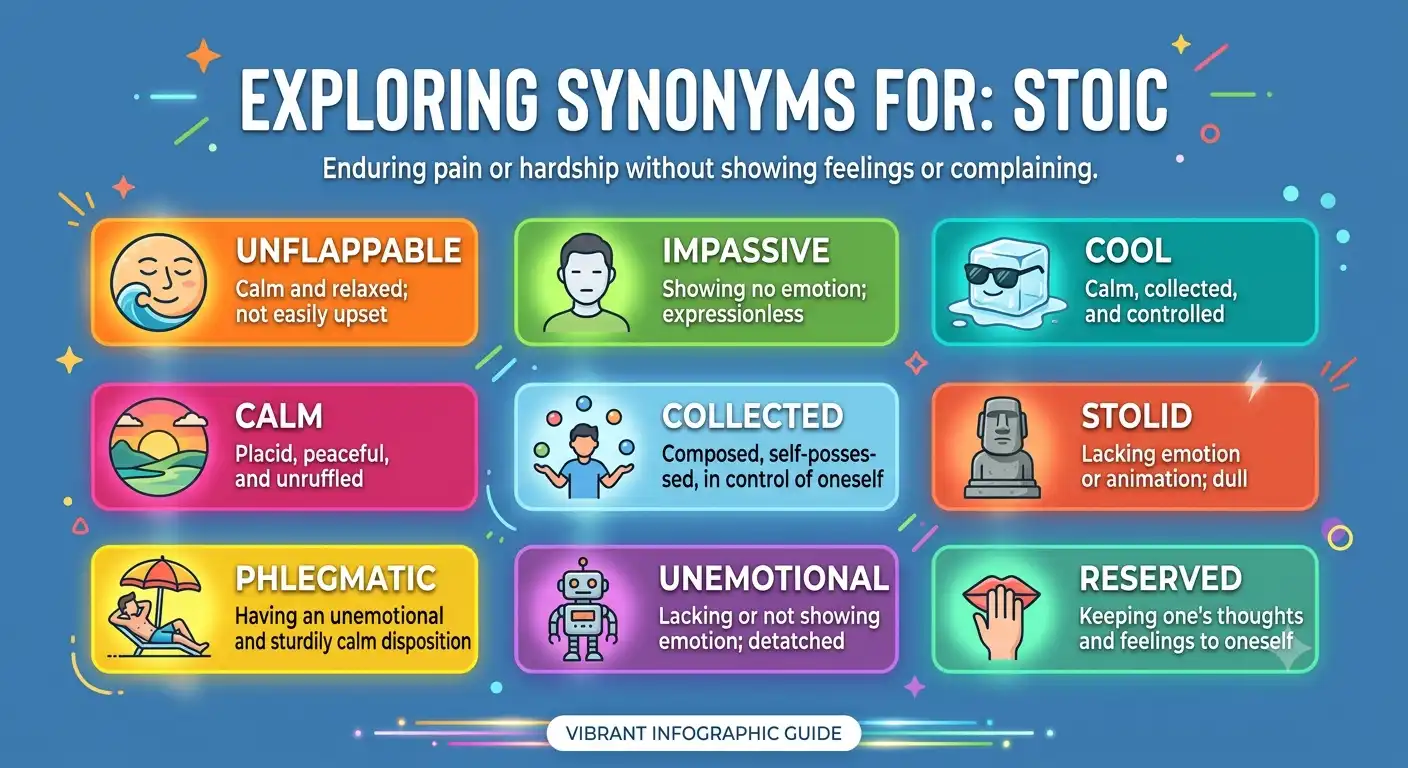 synonyms for stoic