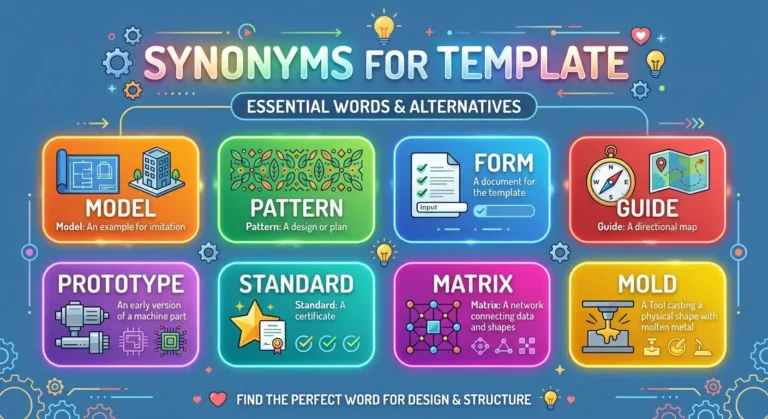 synonyms for template