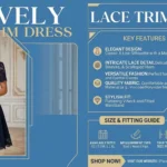 baevely lace trim dress