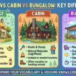 cottage vs cabin vs bungalow