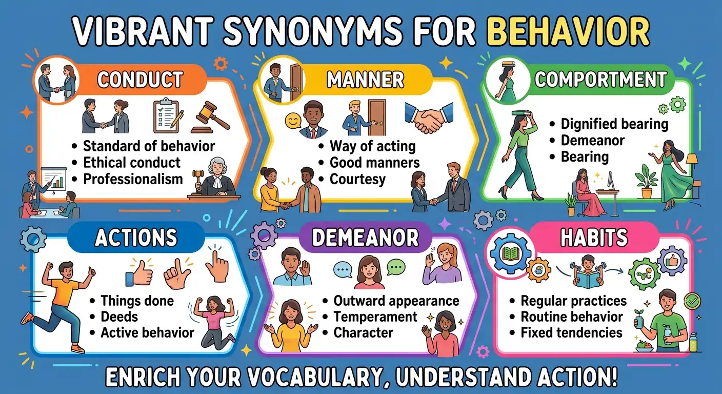 synonyms for behavior