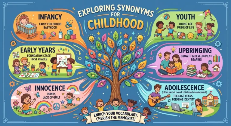synonyms for childhood