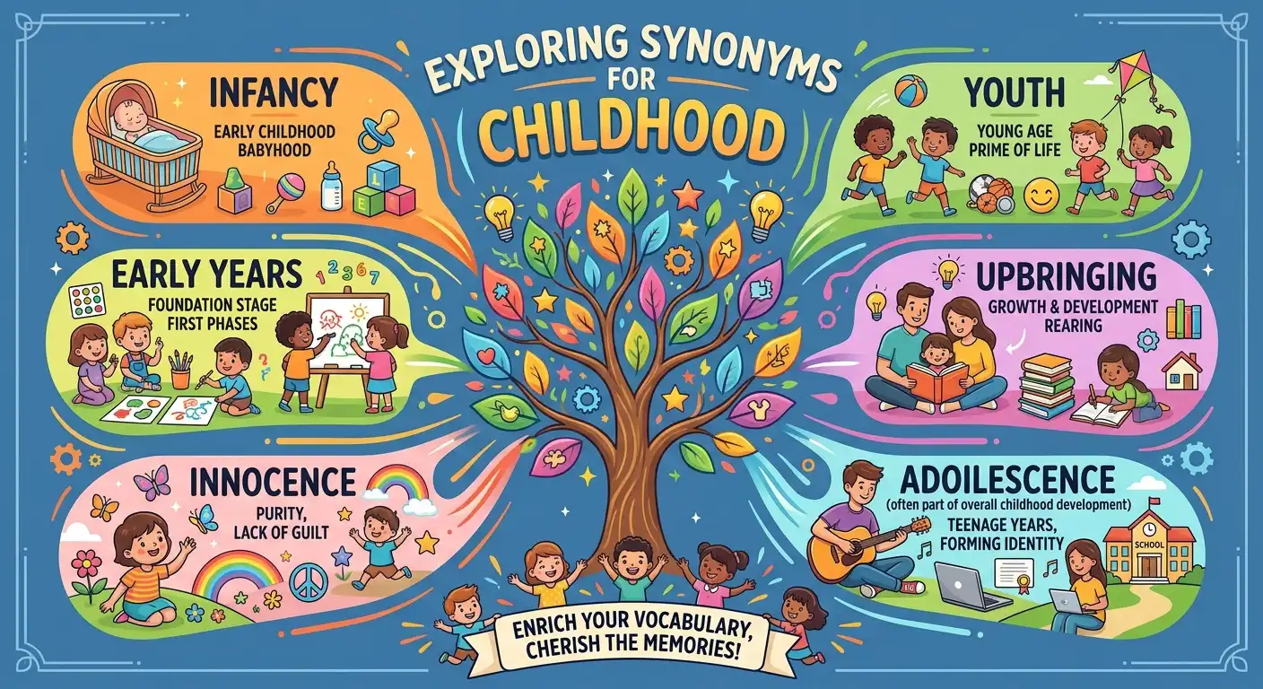 synonyms for childhood