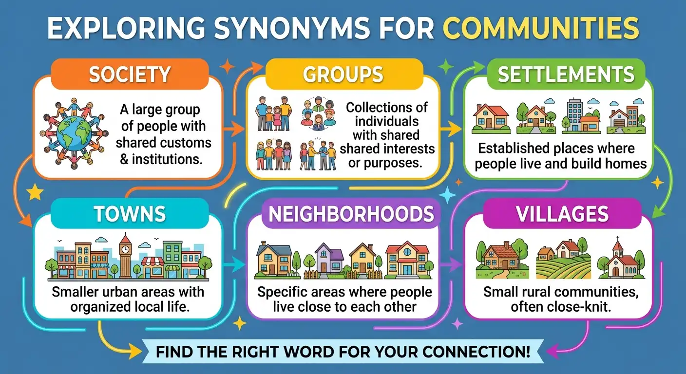 synonyms for communities