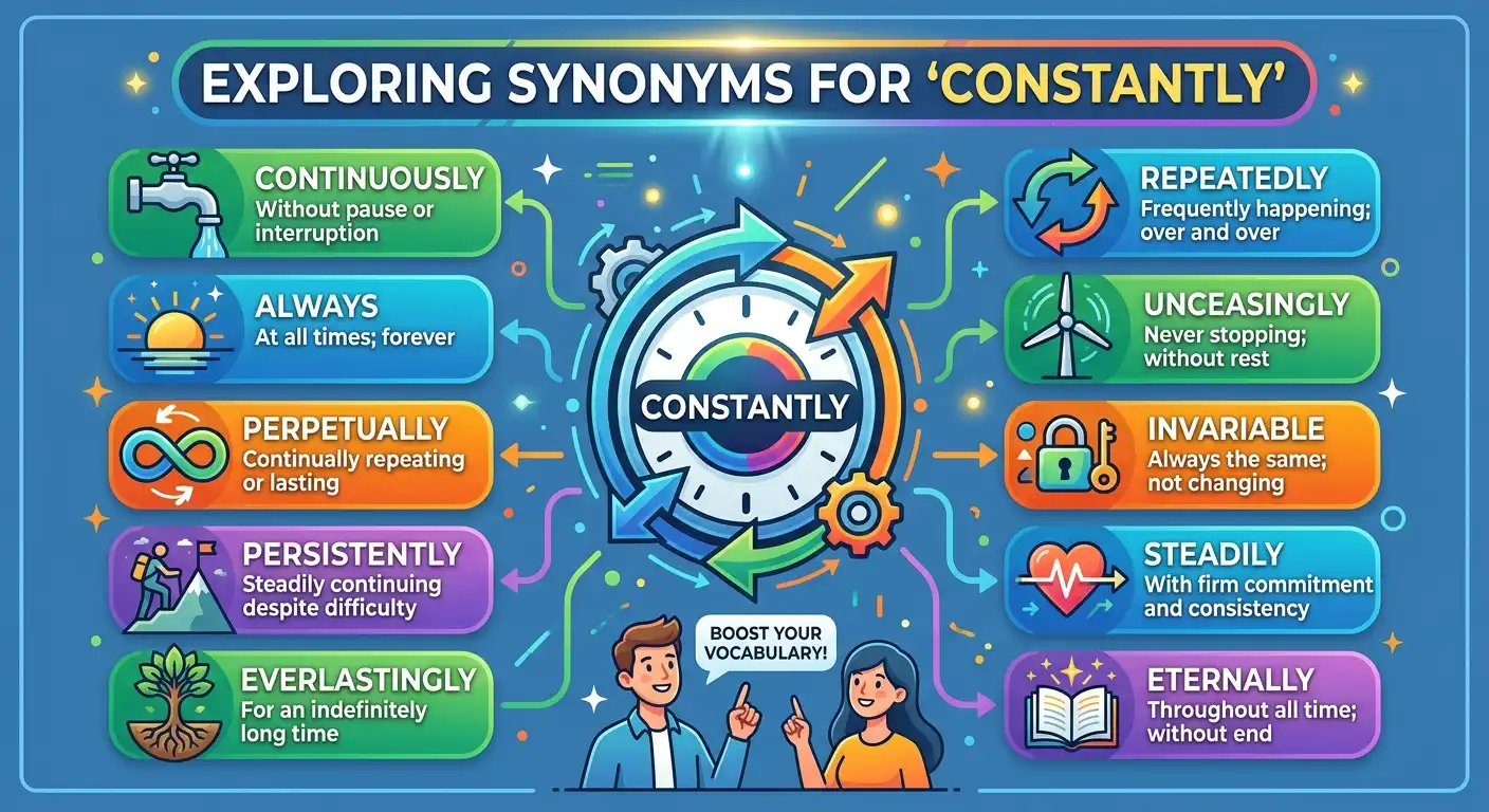 synonyms for constantly