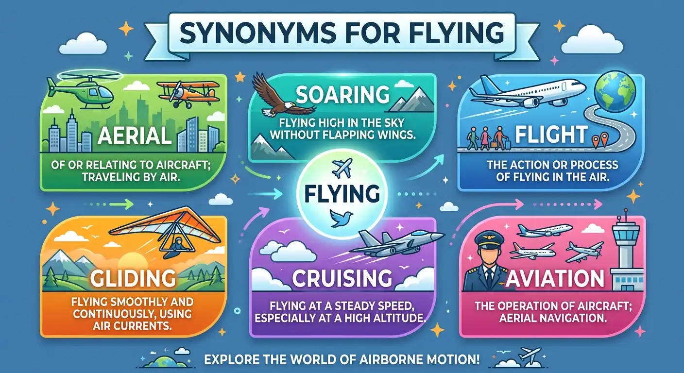 synonyms for flying