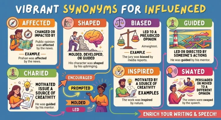 synonyms for influenced