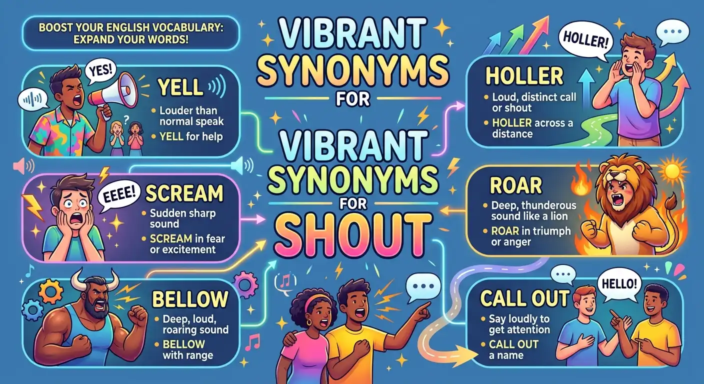 synonyms for shout