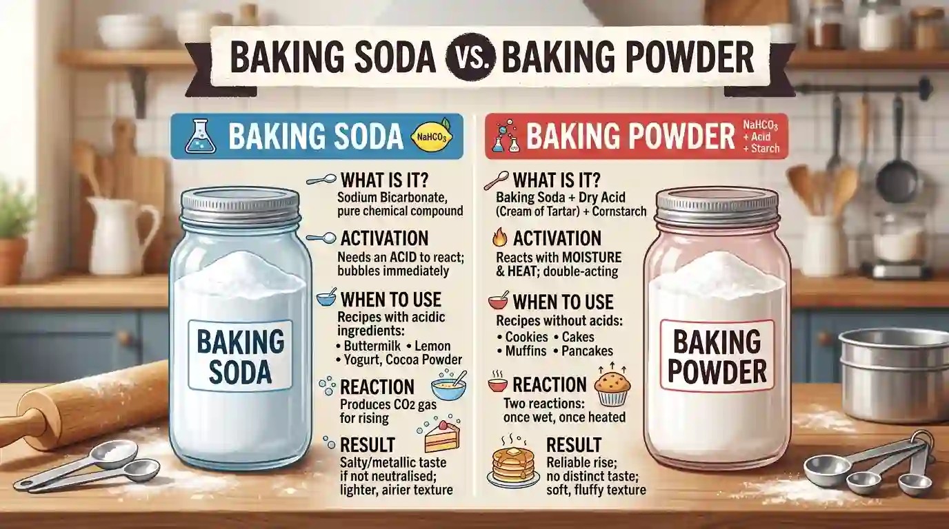 Baking soda vs Baking powder
