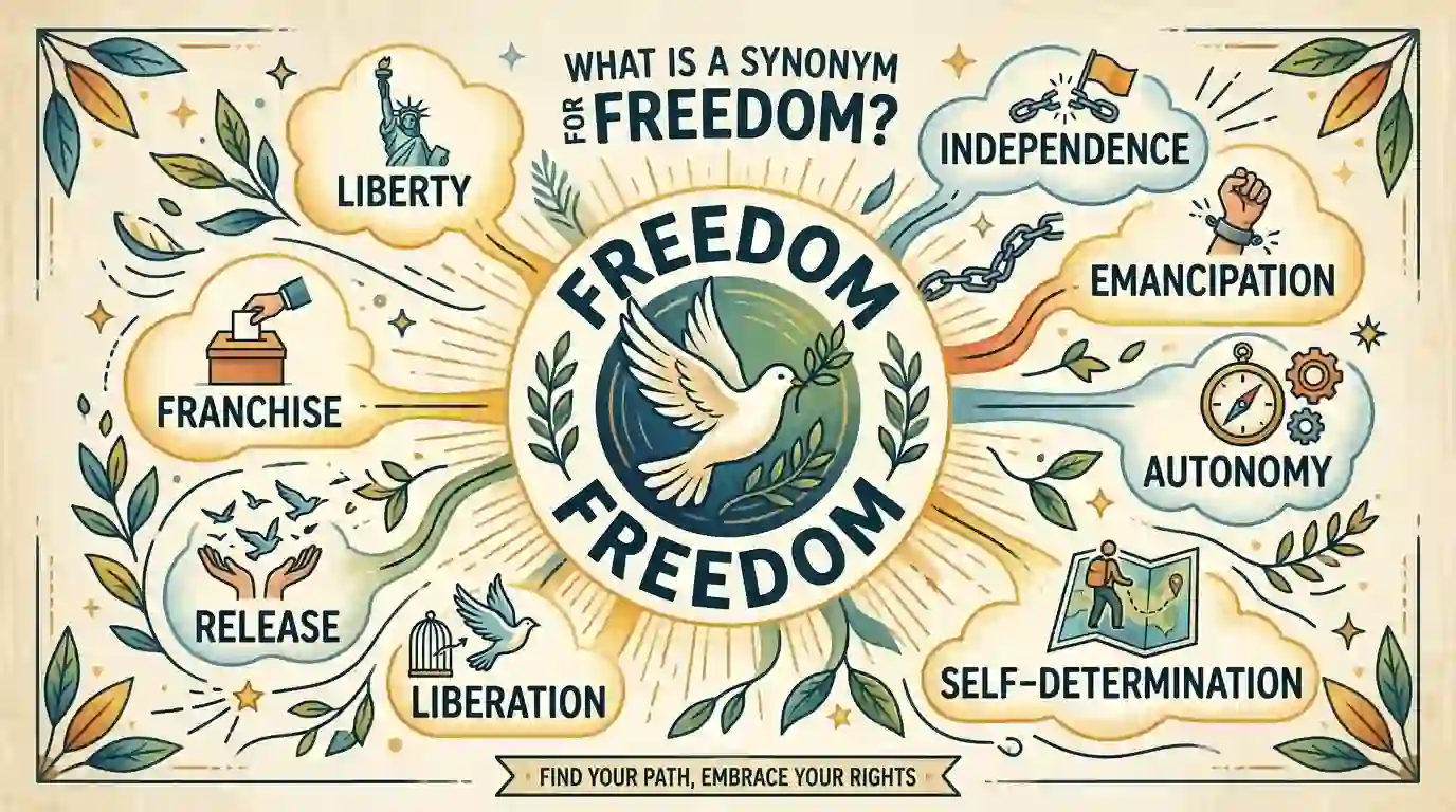 what is a synonym for freedom
